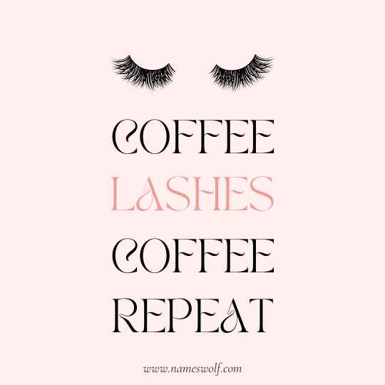 coffee lashes coffee repeat