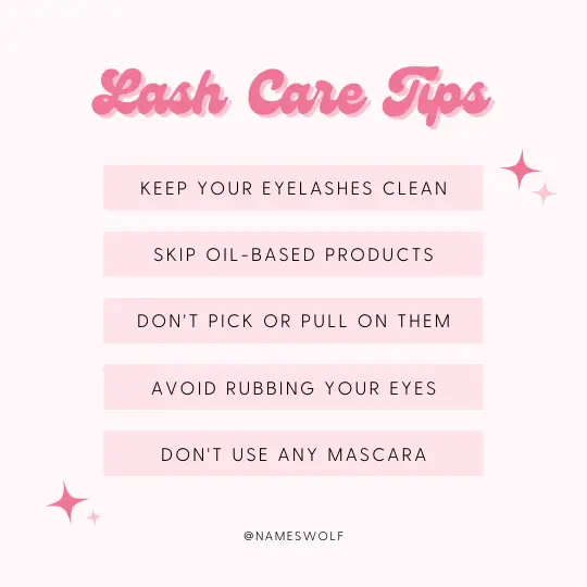 lash care tips