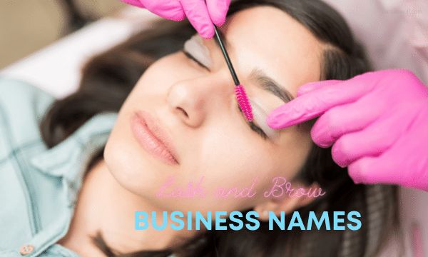 lash and brow business names