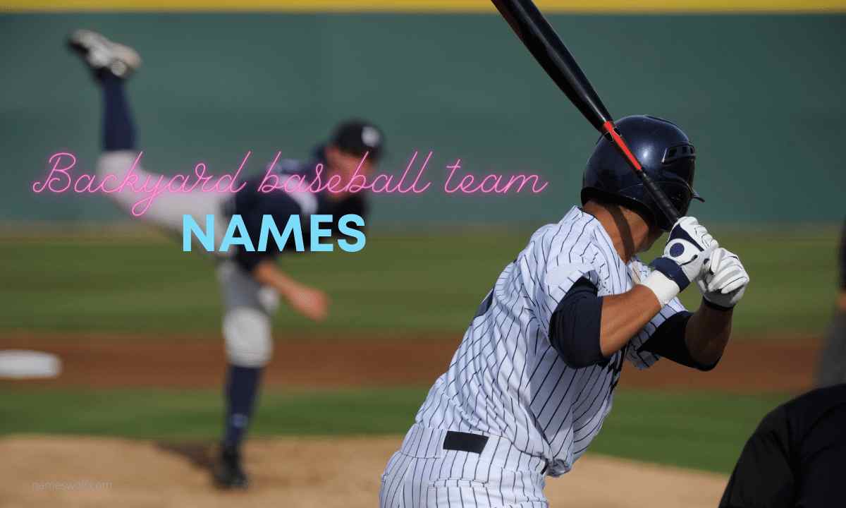 Backyard baseball team names