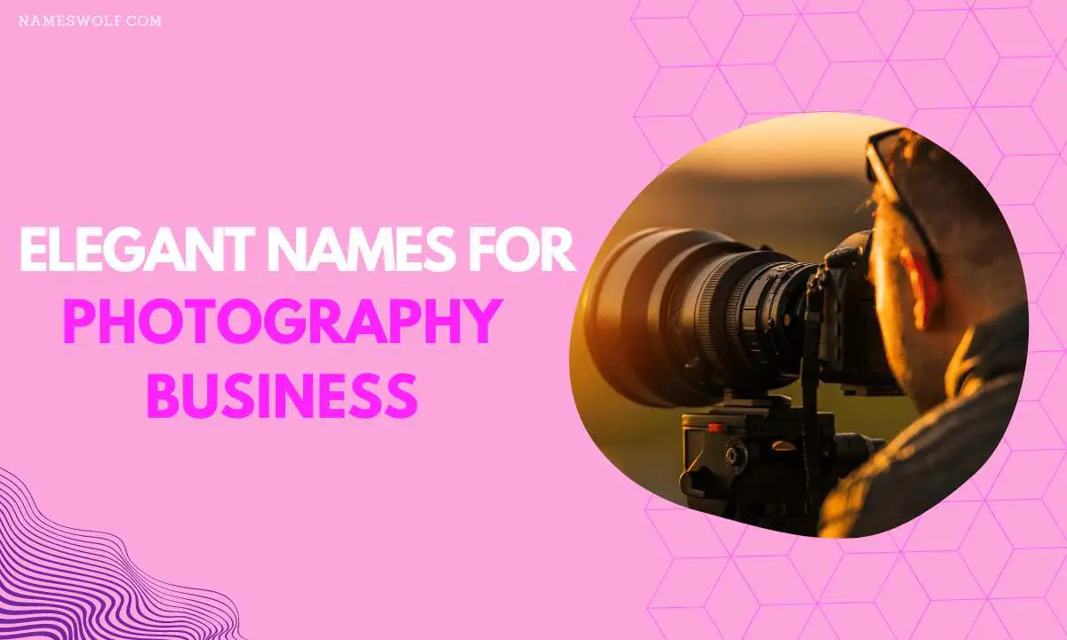 Elegant names for photography business