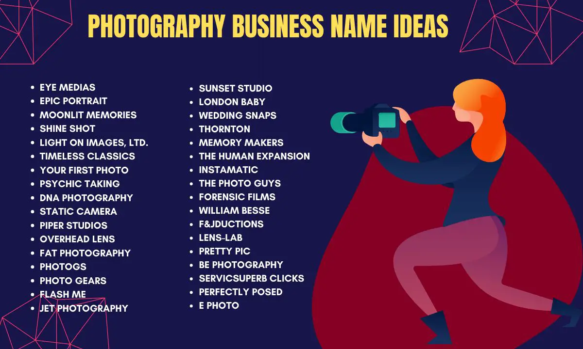 photography business name ideas
