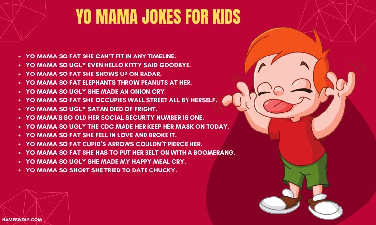 List of Yo Mama Jokes for Kids