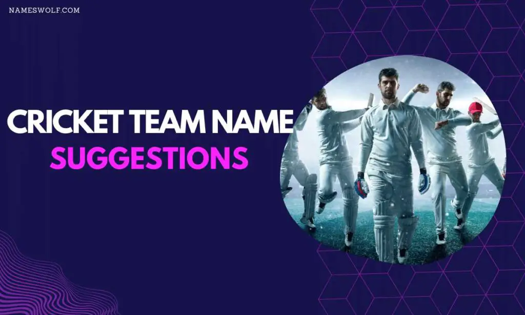 cricket team name suggestions