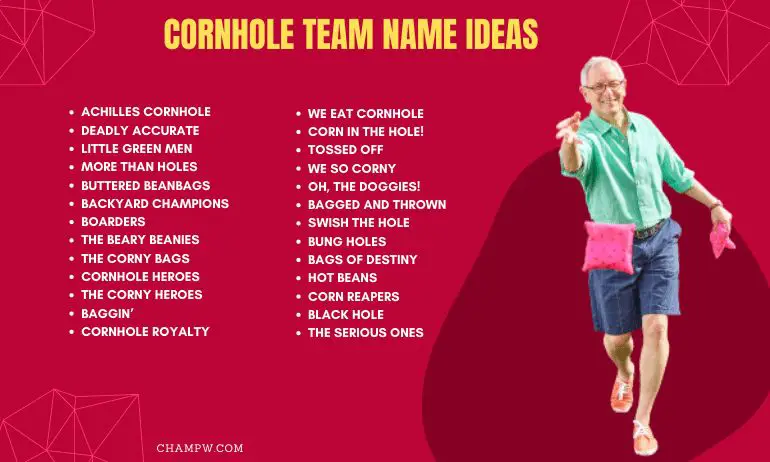 Cornhole team name ideas
