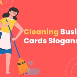 Cleaning Business Cards Slogans