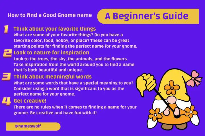 How to Find a Good Gnome Name