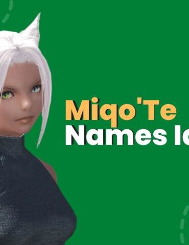Miqo'Te Names