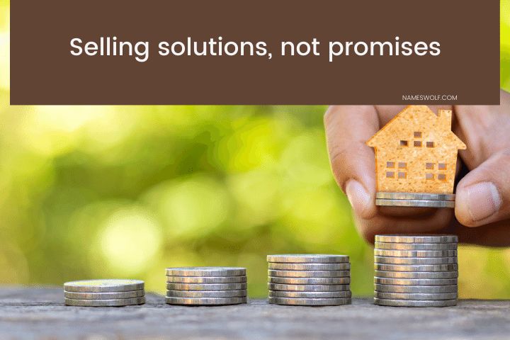 Selling solutions, not promises
