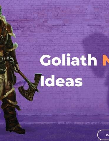 Goliath Names Ideas